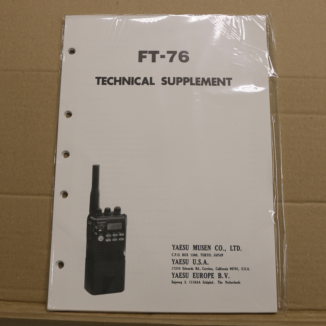 Yaesu FT-76 Technical Supplement