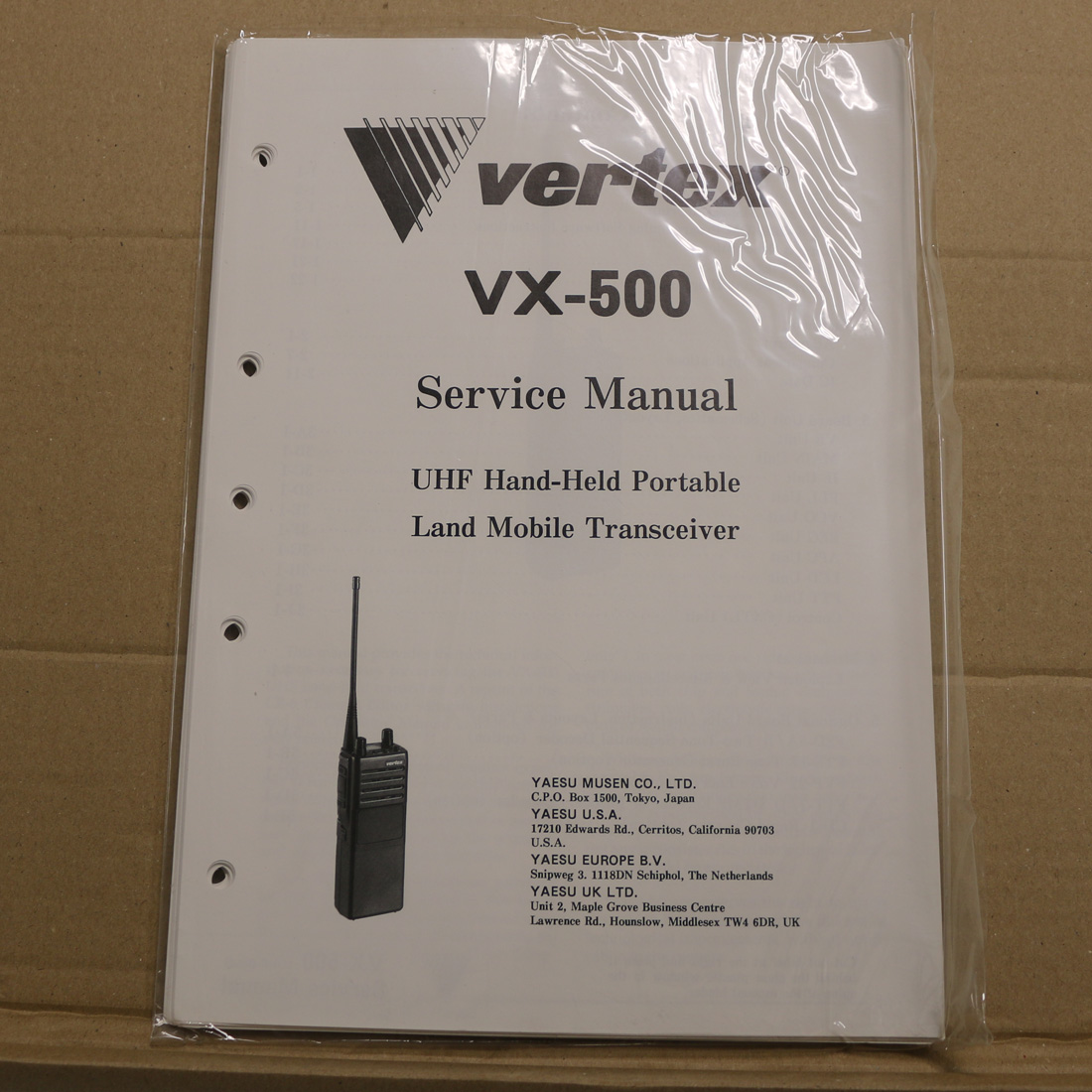 Yaesu VX-500 Service Manual