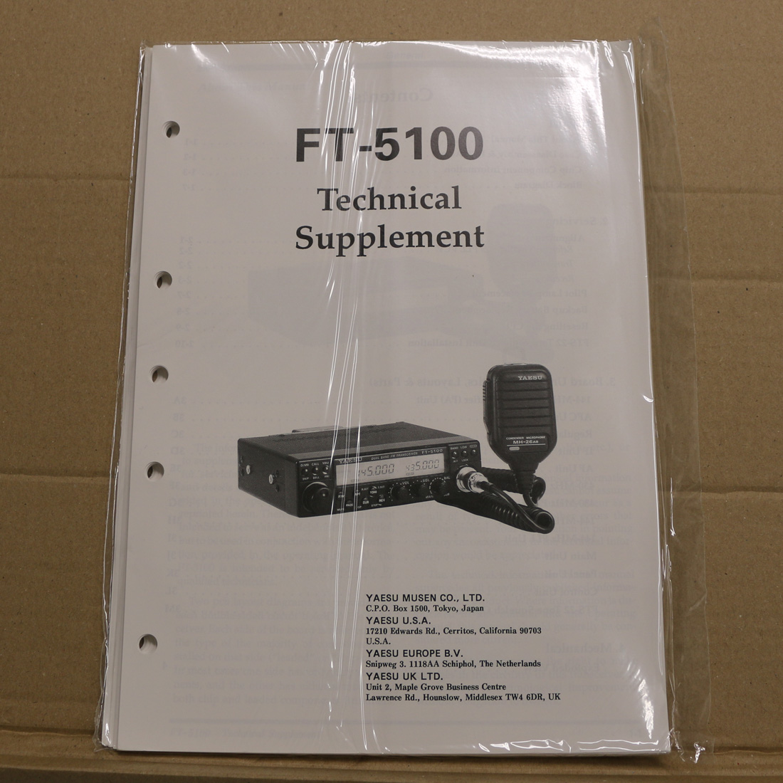 Yaesu FT-5100 Technical Supplement