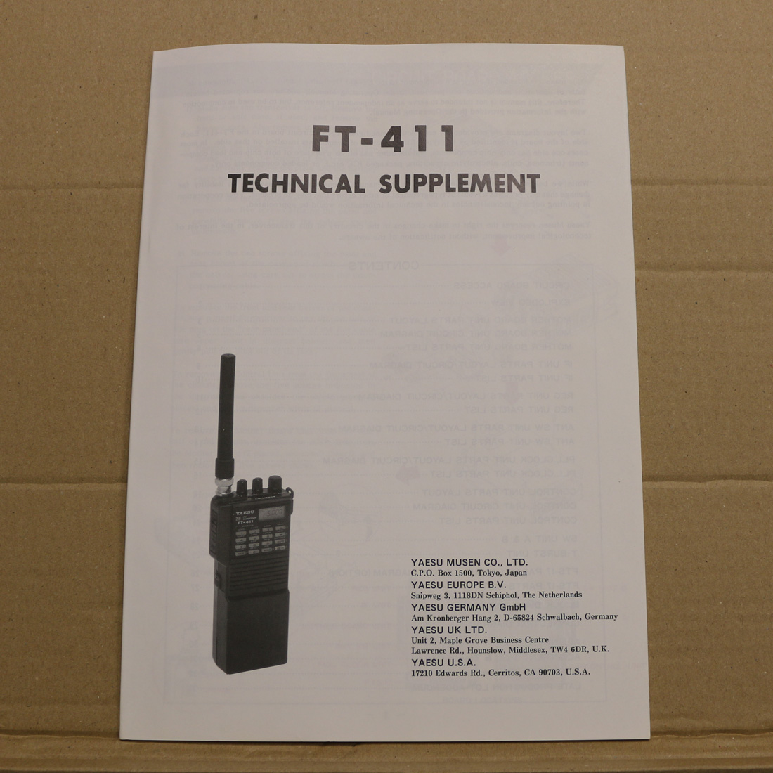 Yaesu FT-411/FT-811 Bedienungsanleitung