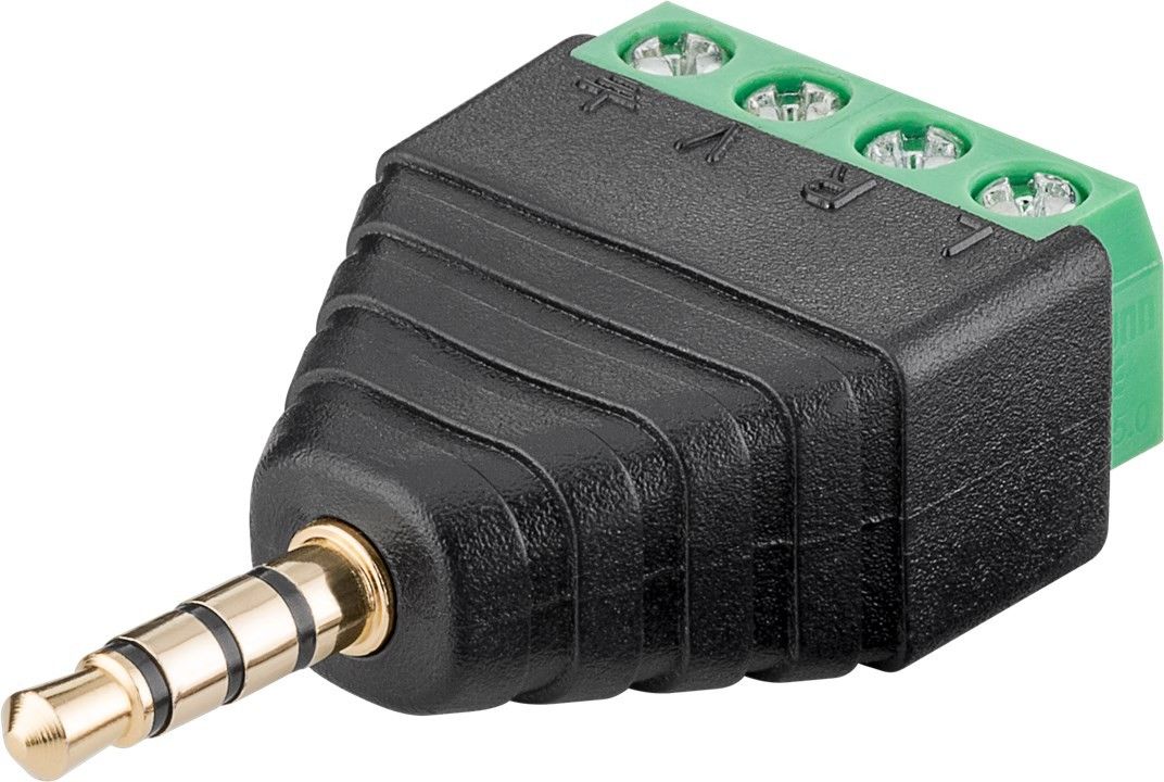 59198_1280x720 3,5 mm Klinkenstecker 4-polig auf Schraubklemme