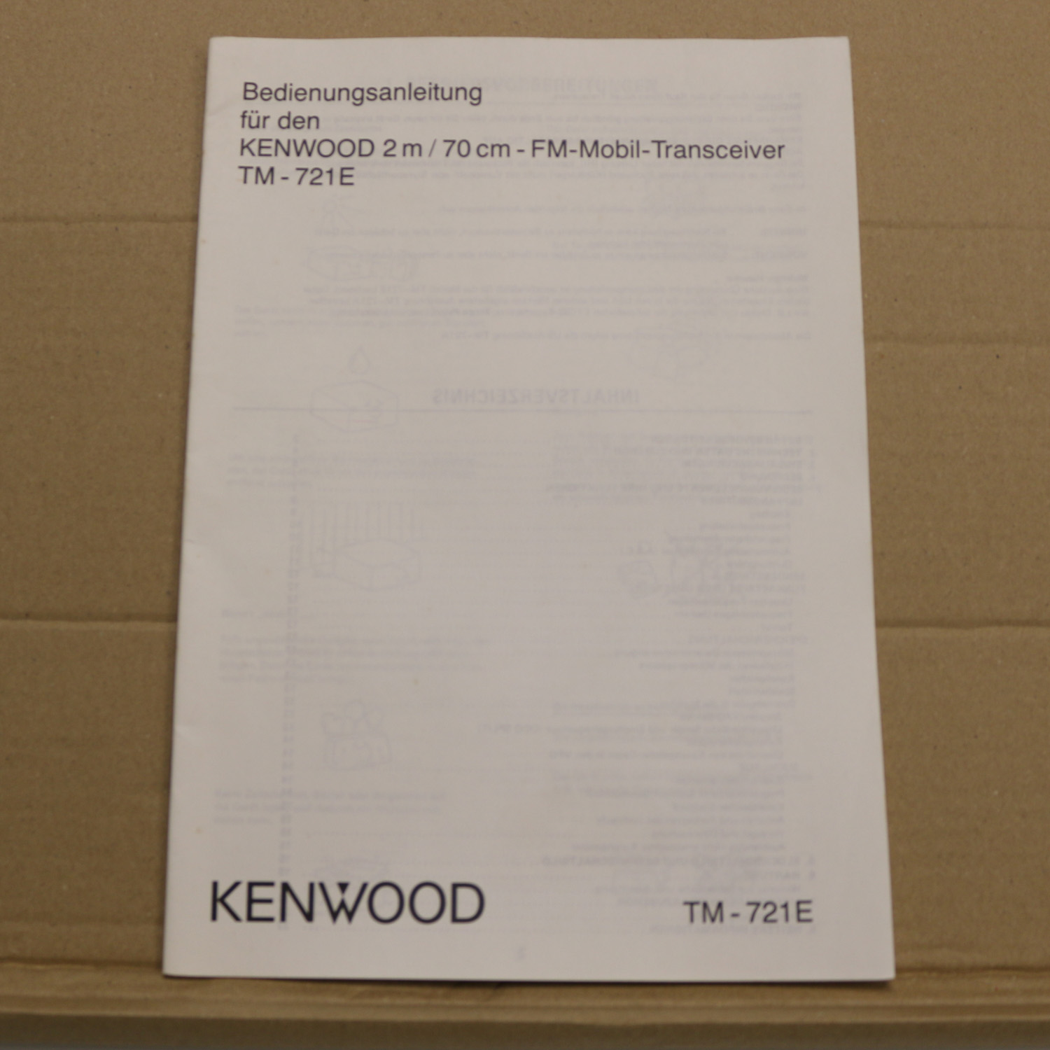 Kenwood TM-712E Bedienungsanleitung