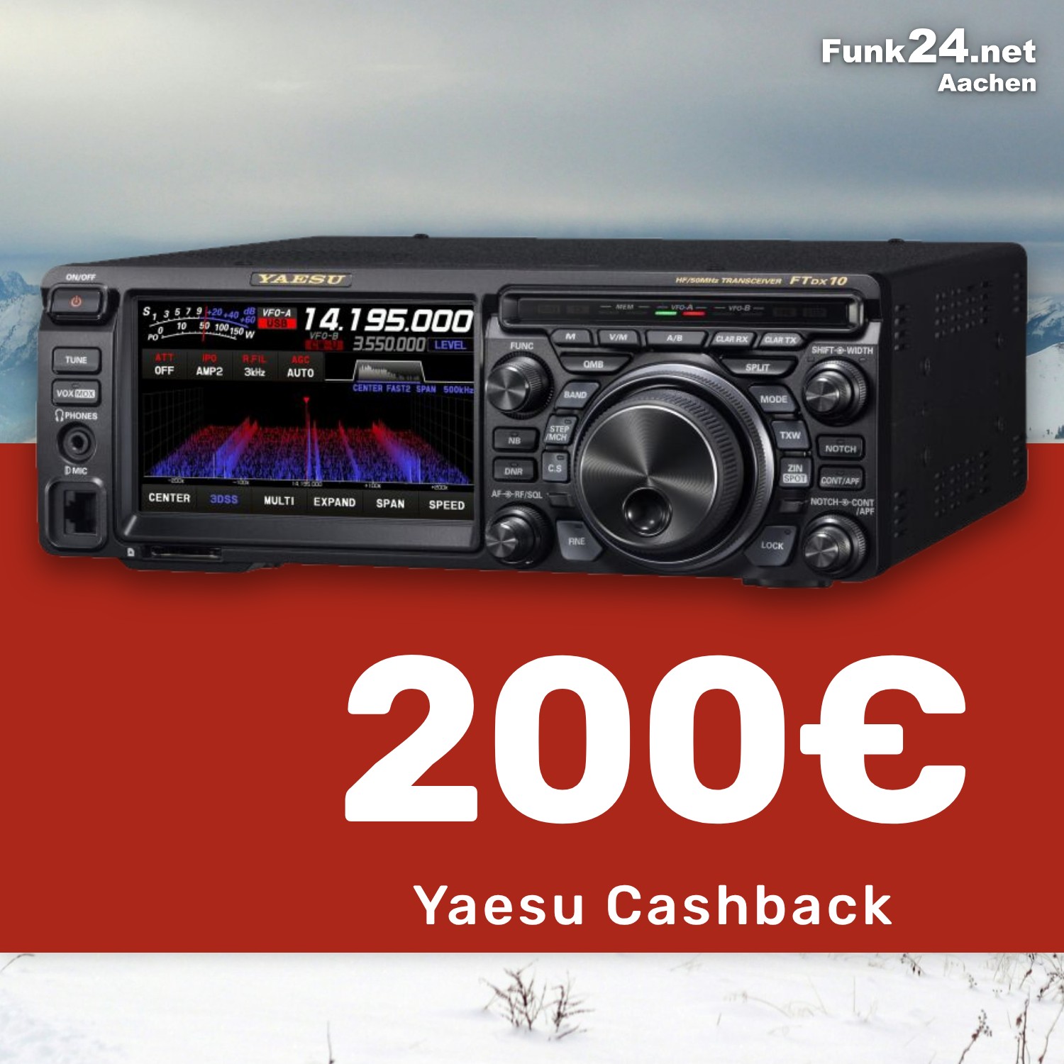 Dx10 Transceiver FT-DX10 von YAESU, SDR-Transceiver | Funk24.net